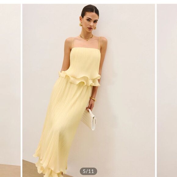 Commense Pleated Layered Ruffle Skirt Set NWT - Picture 5 of 6